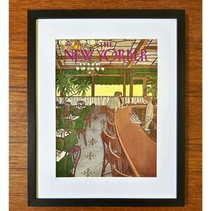 Framed 1982 The New Yorker Magazine Cover November 15 Original Bar